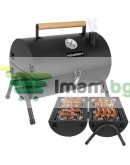 Градинско барбекю скара Kaminer с капак, термометър, 2 решетки, 2 тави